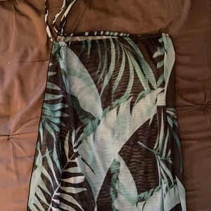 plant print cover up